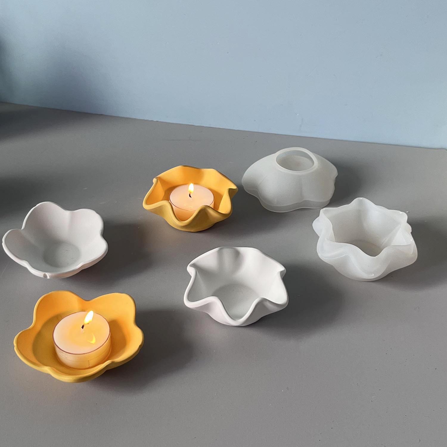 Potsticker Mold - Creative Curved Edge Candle Bowl Silicone