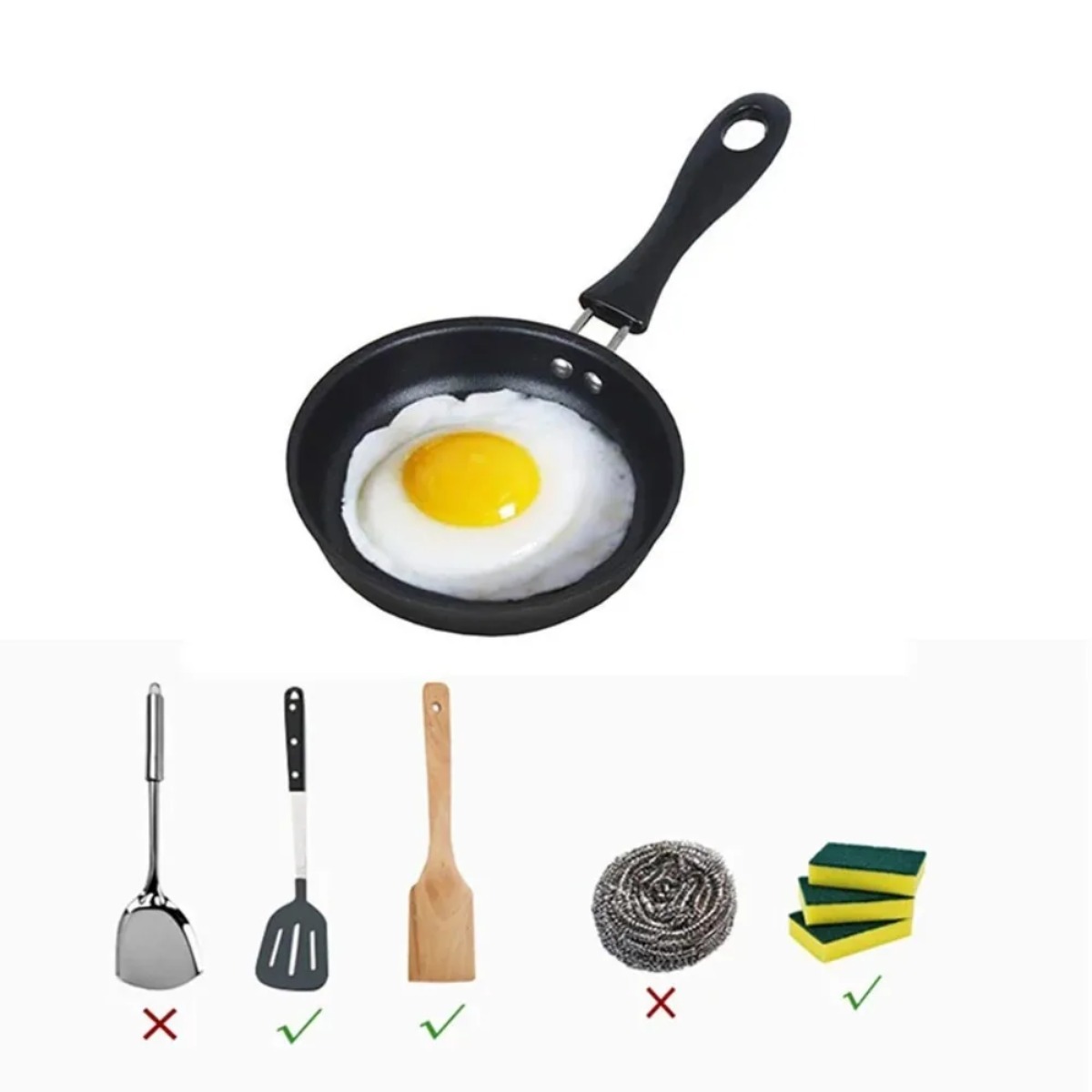 Mini Frying Pan with Handle Po - Mini Pancake Griddle 评论和价格