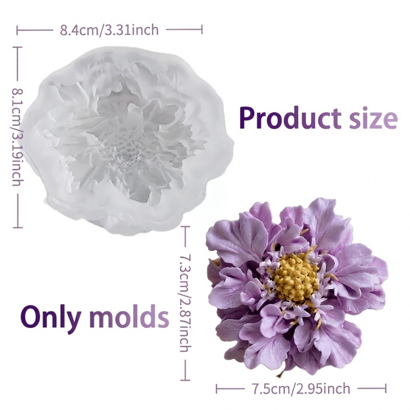 1 Dreamy Blue Potted Flower Si - Potsticker Mold 评论和价格