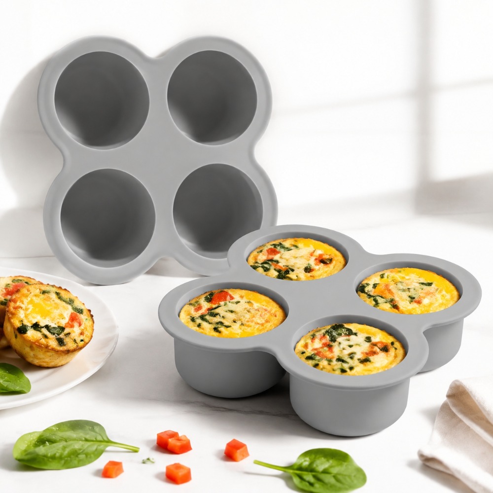 2pcs Air Fryer Egg Mold 4 Cups - Egg Waffle Pan 评论和价格